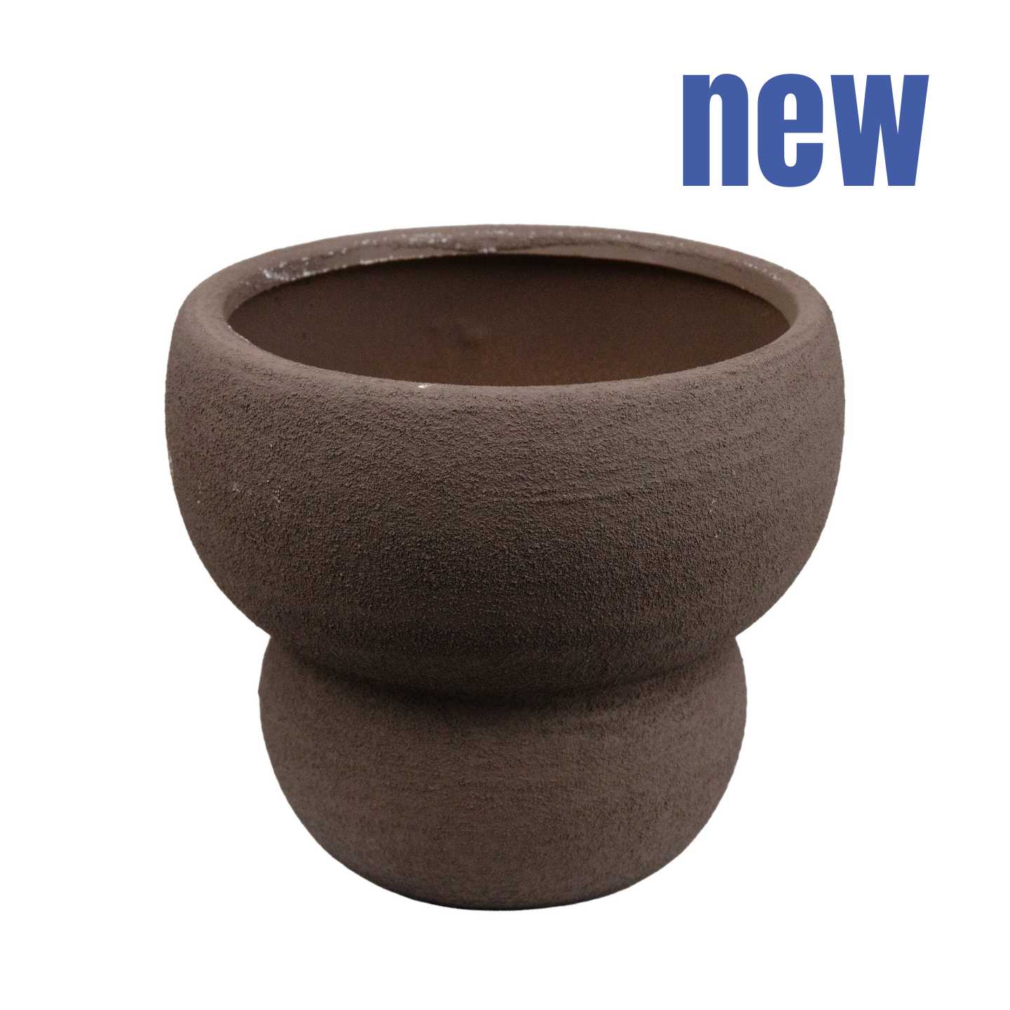 Ceramic pot knobby leggy
